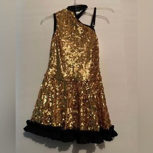 Revolution Gold Sequin Dance Costume